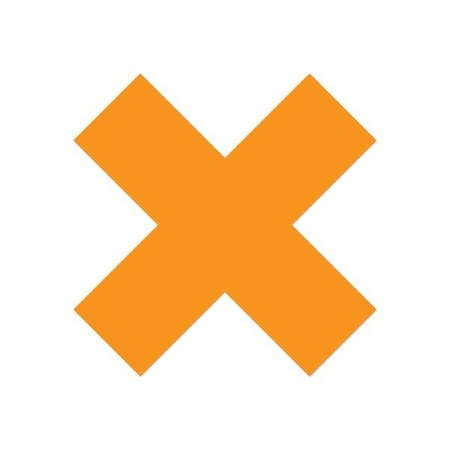 Ergomat DuraStripe Xtreme 6inx6inx2in Xfts Orange, 30PK DSX-X6-O-KIT